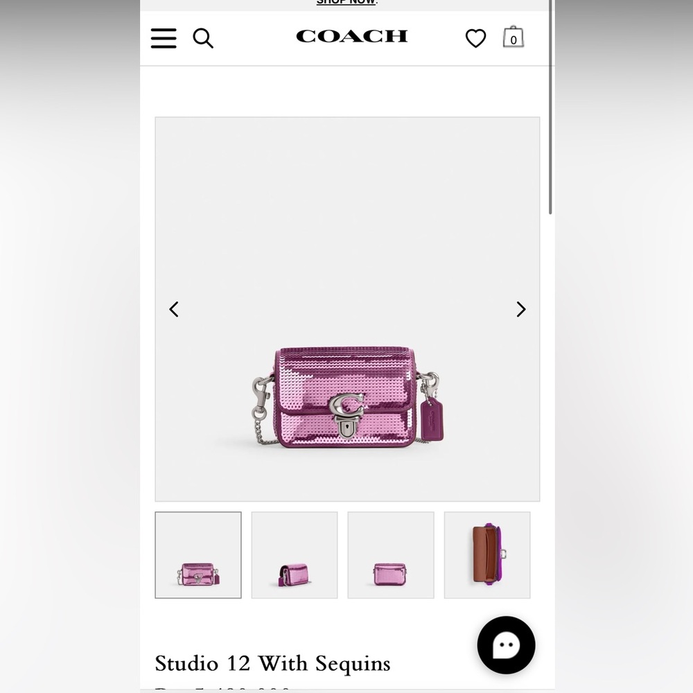 Coach Studio 12 Sequins